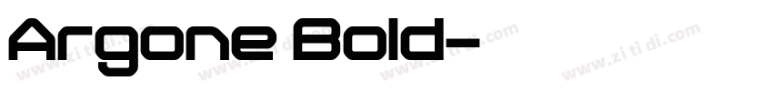 Argone Bold字体转换
